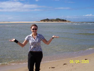 ich am strand von maroochydore